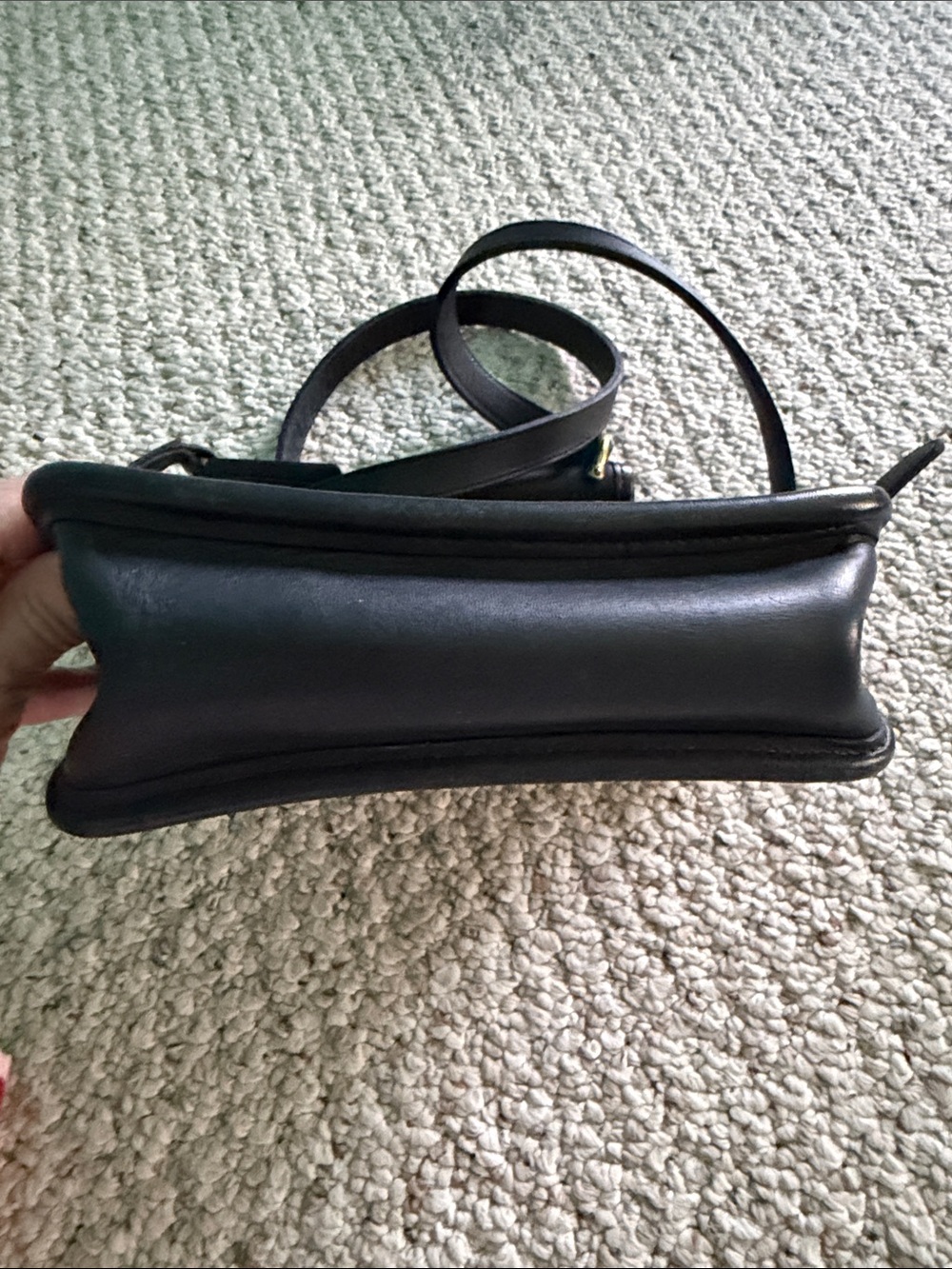 Vintage Coach Black Leather Murphy Crossbody Style #CB 9930 - Picture 8 of 14